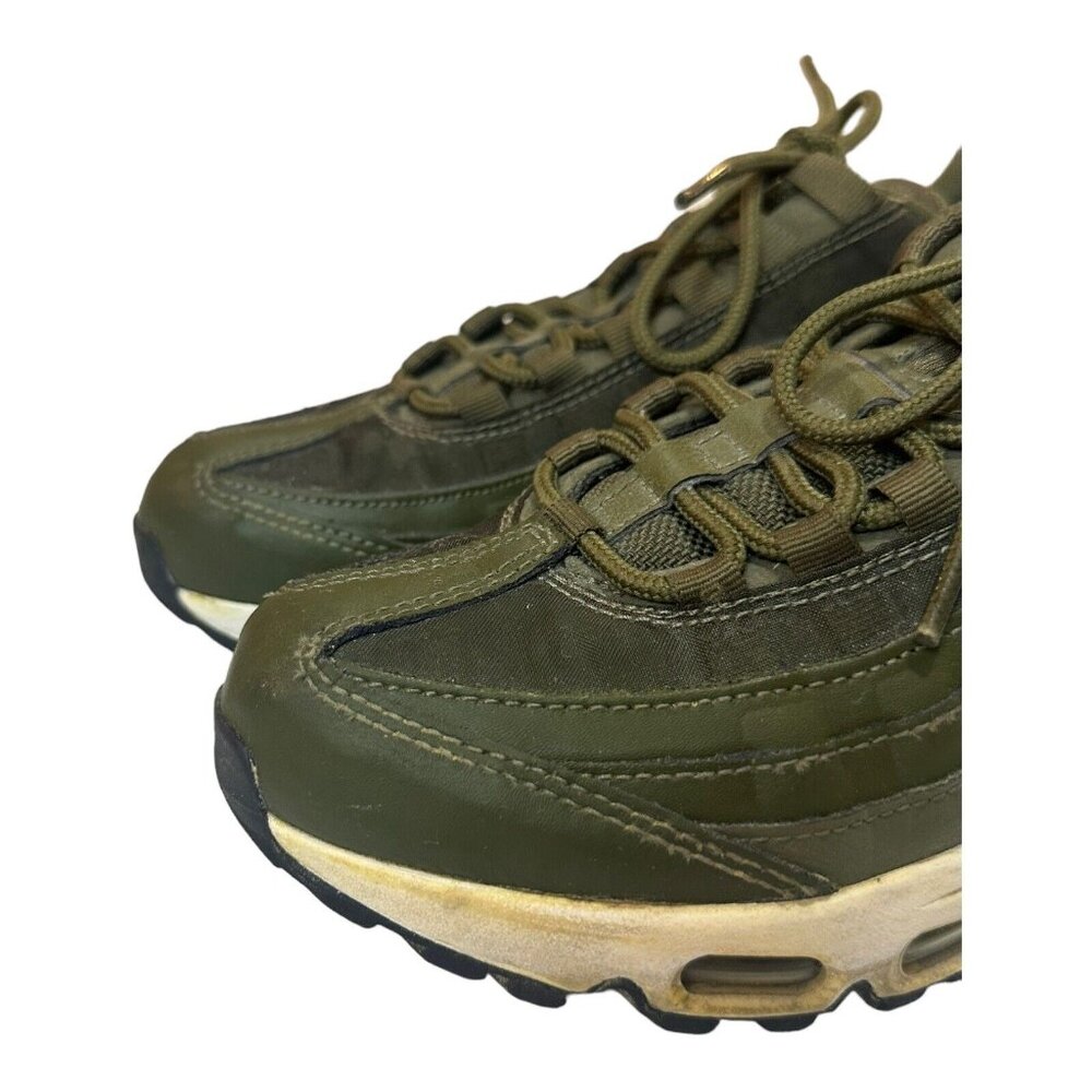 Nike Air Max 95 Olive Green Athletic Shoes - Picture 5 of 16